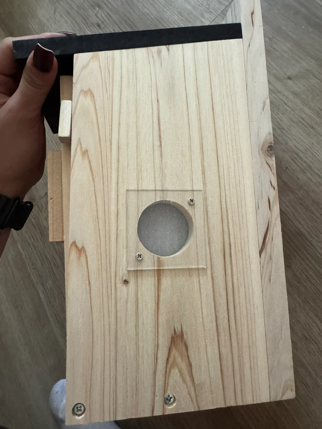 New Smart Wooden Birdhouse with Camera image indicator(5)