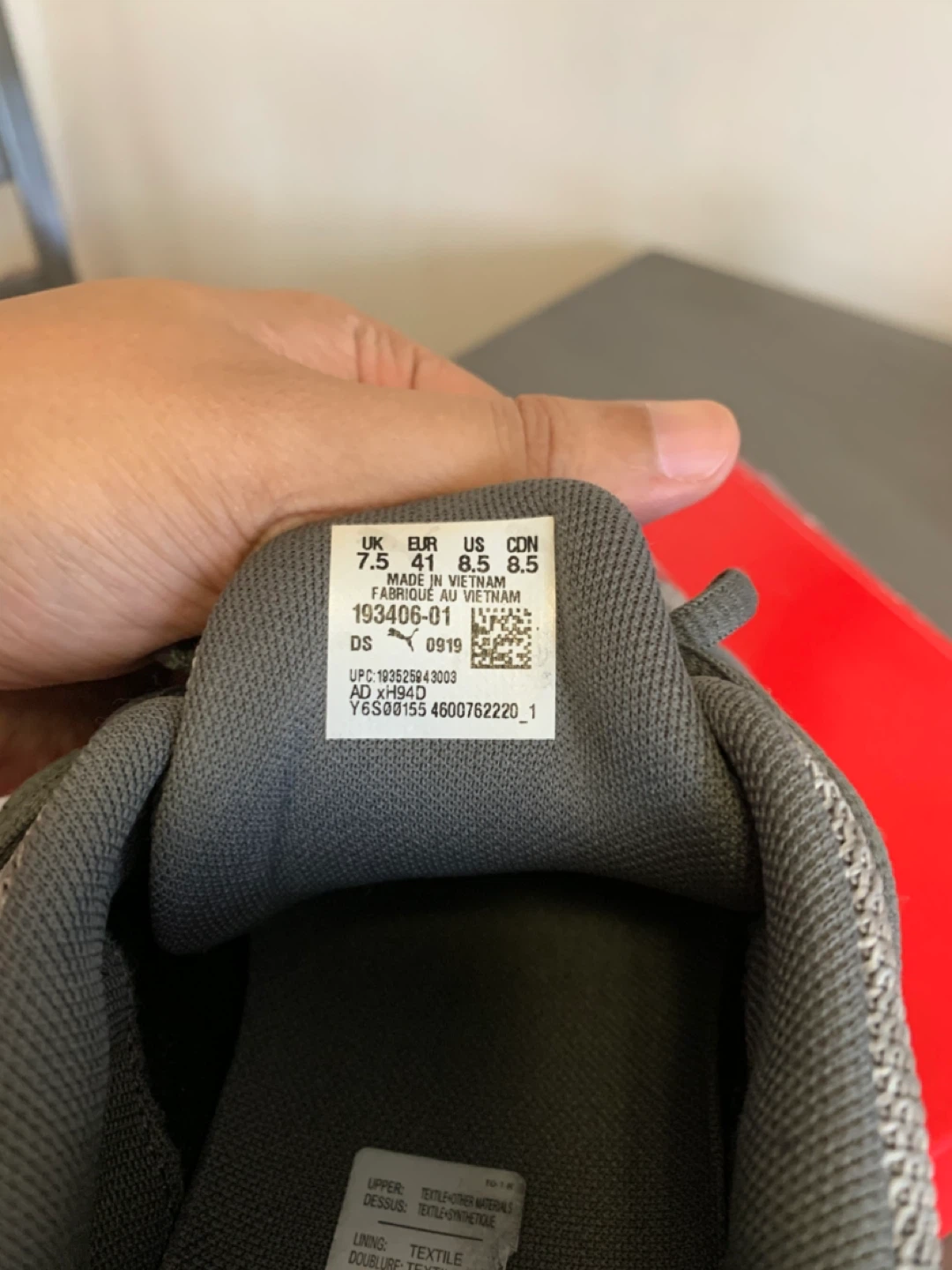 Puma Men's Axelion Refresh Gray/Red Size 8.5 - photo 5