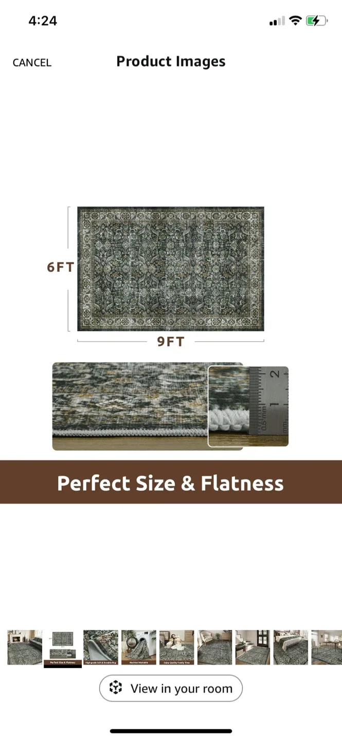 Brand New~ Area Rug (6ft x 9ft) image indicator(2)