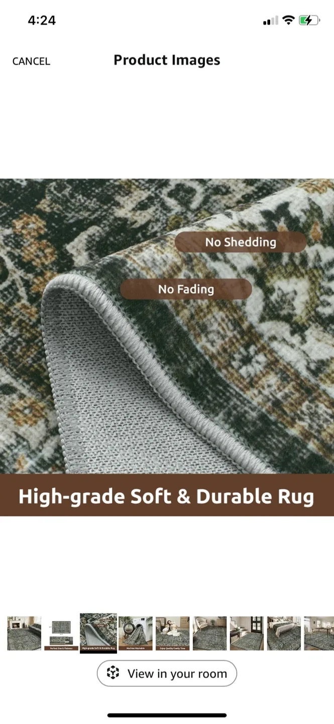 Brand New~ Area Rug (6ft x 9ft) image indicator(7)