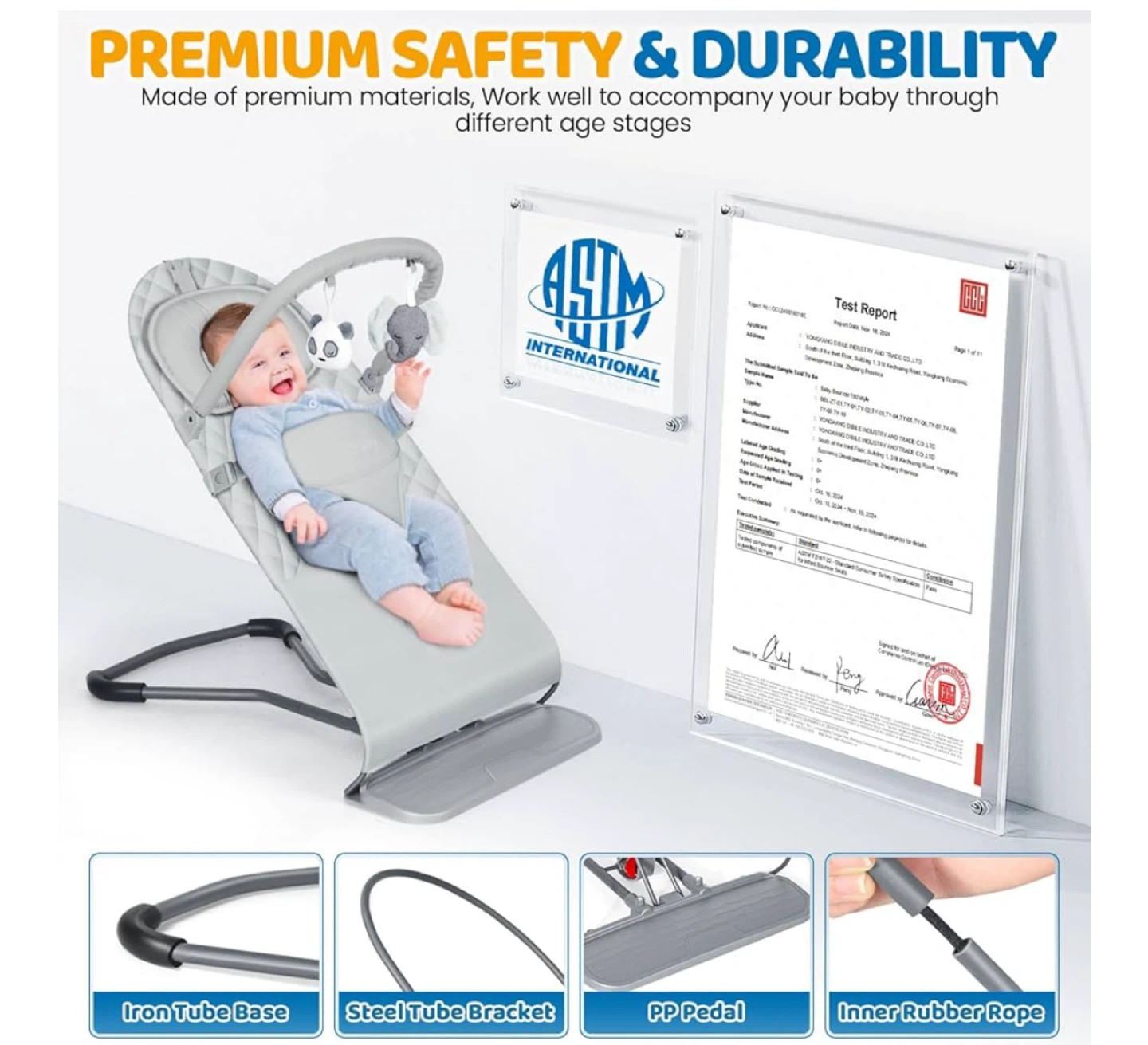 New Oribow Baby Bouncer - 0-12 Months - photo 3
