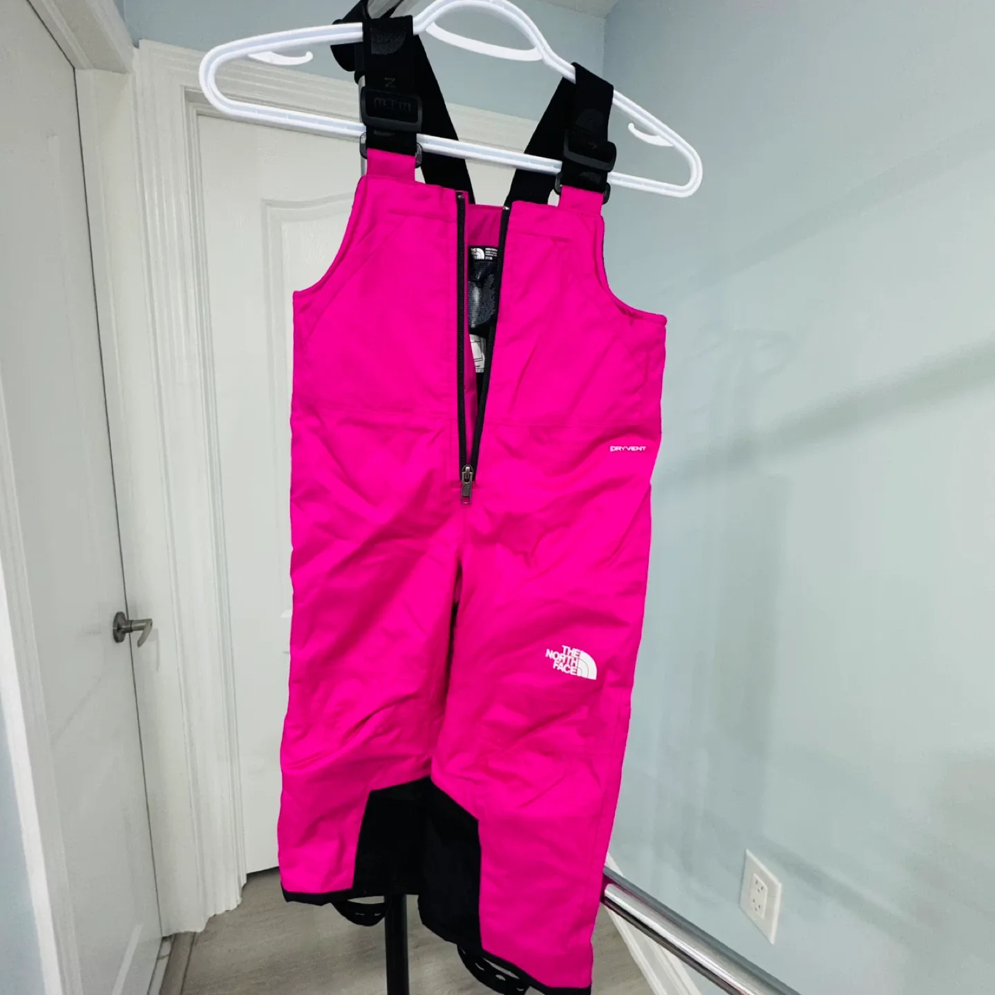 The North Face Pink Snow Bibs thumbnail