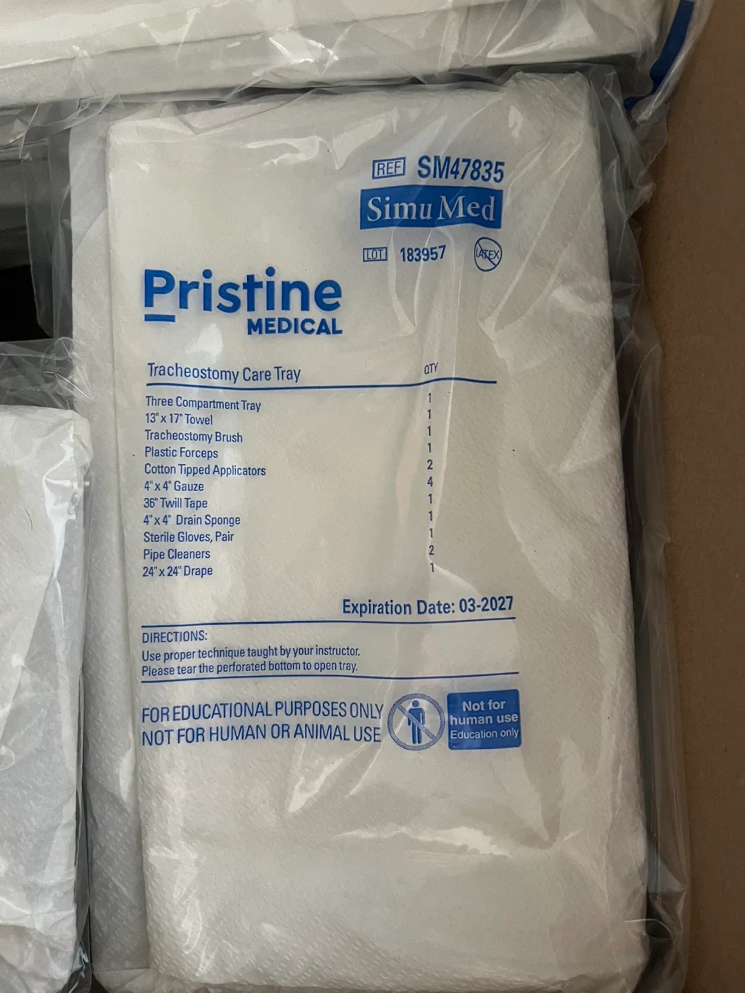 Pristine Medical Tracheostomy Care Tray