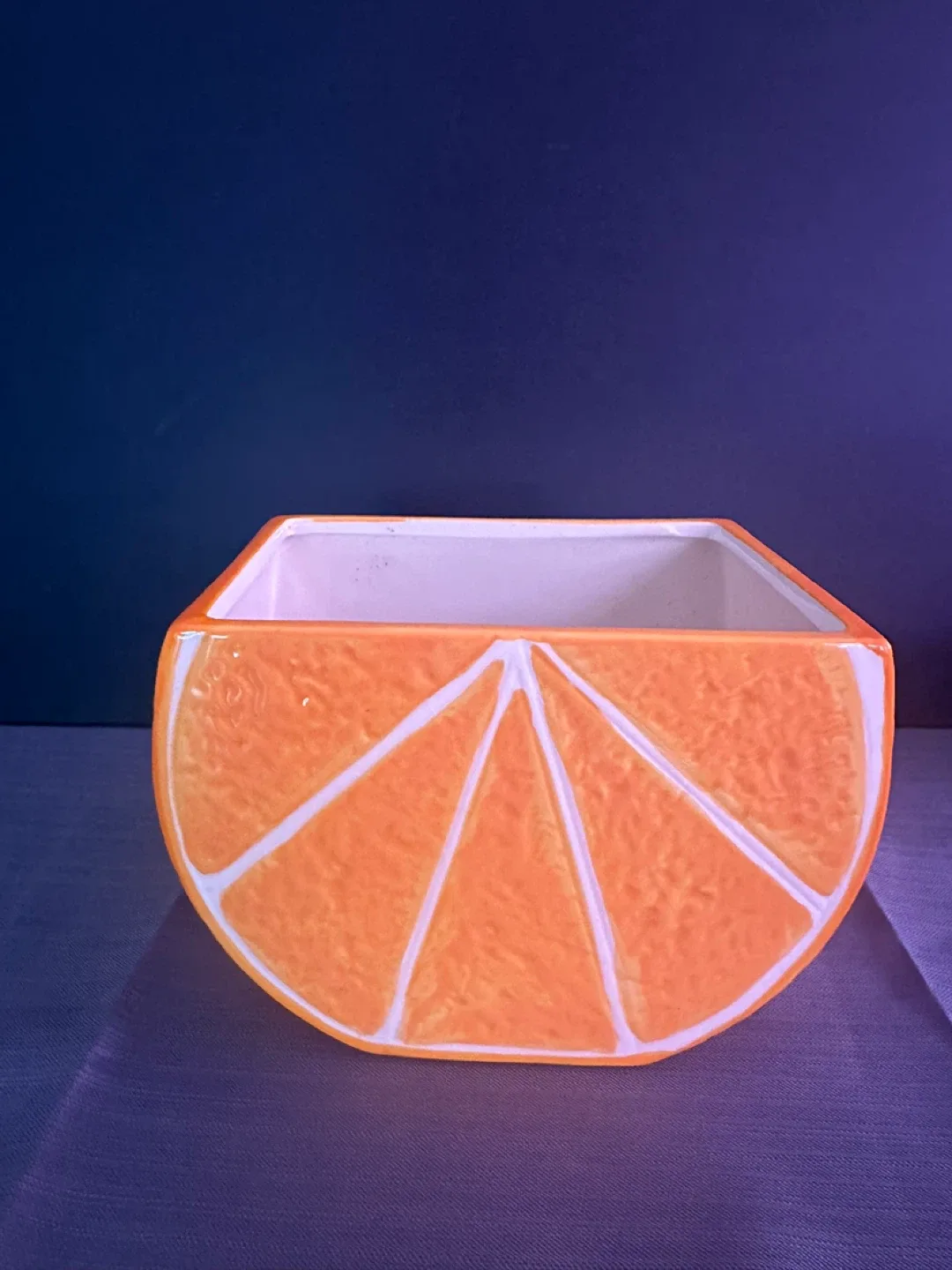 Orange Ceramic Planter thumbnail