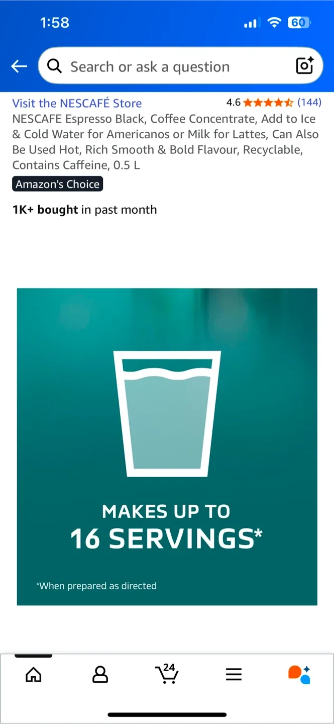 NESCAFÉ Espresso Concentrate Black 500ml image indicator(6)