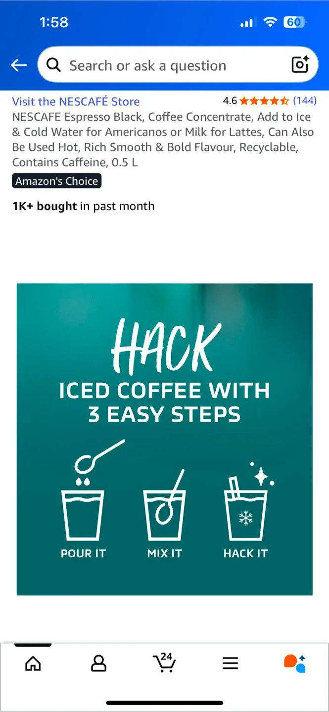 NESCAFÉ Espresso Concentrate Black 500ml image indicator(5)