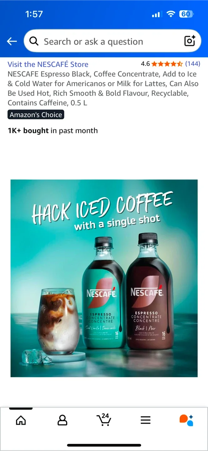 NESCAFÉ Espresso Concentrate Black 500ml image indicator(3)