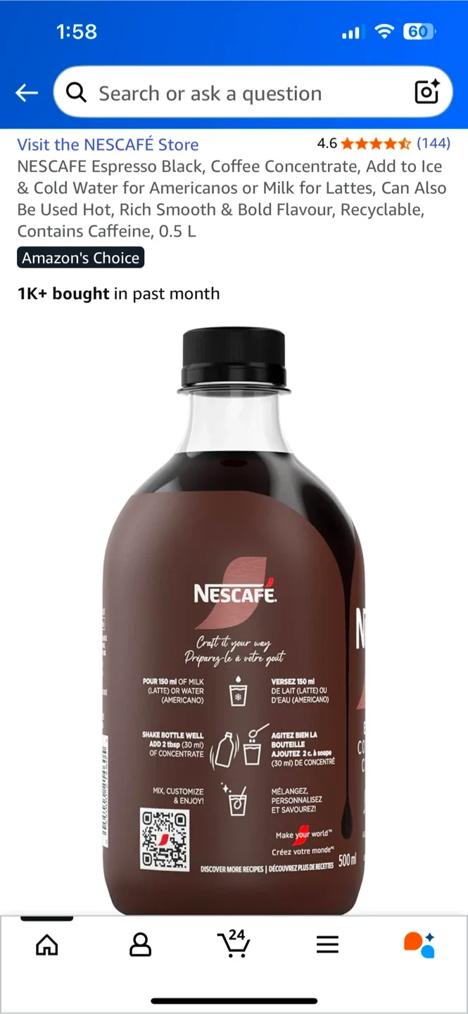 NESCAFÉ Espresso Concentrate Black 500ml image indicator(7)