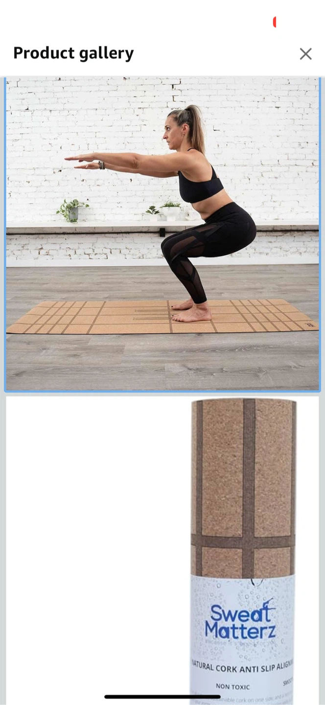 Sweat Matterz Cork Yoga Mat 72" x 26"