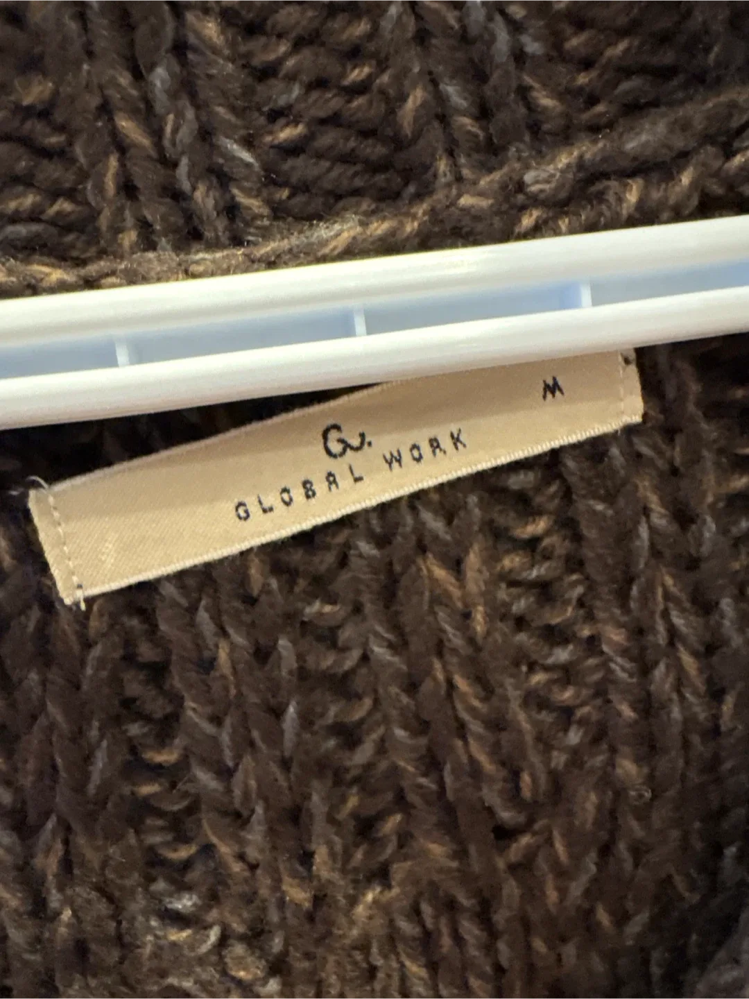 Global Work Brown Knit Cardigan - Size M image indicator(3)