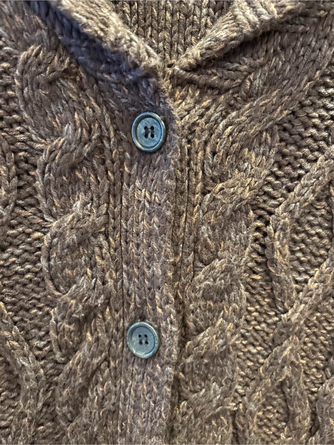 Global Work Brown Knit Cardigan - Size M - photo 2