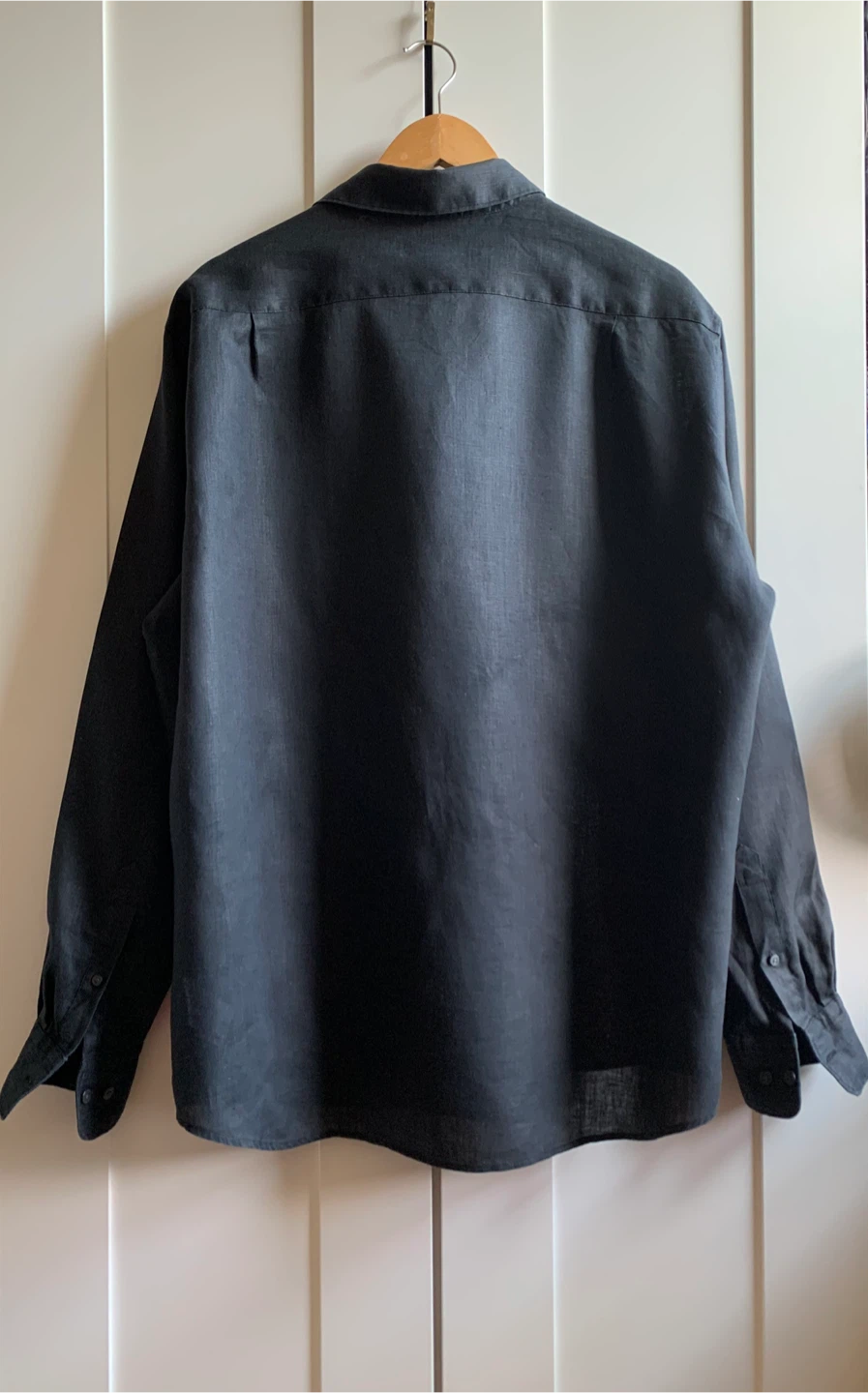 100%Linen Shirt Black-Size XL - photo 2