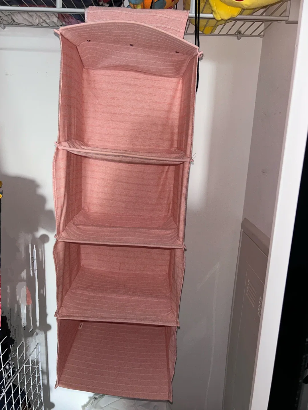 Hanging Closet Organizer - Pink thumbnail
