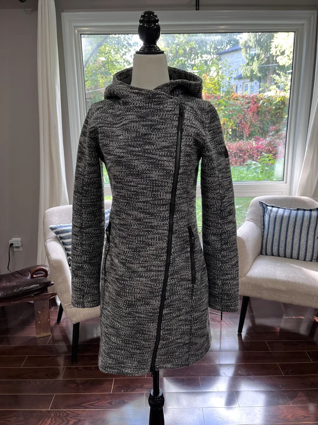 McKinley Grey Hooded Coat image indicator(3)