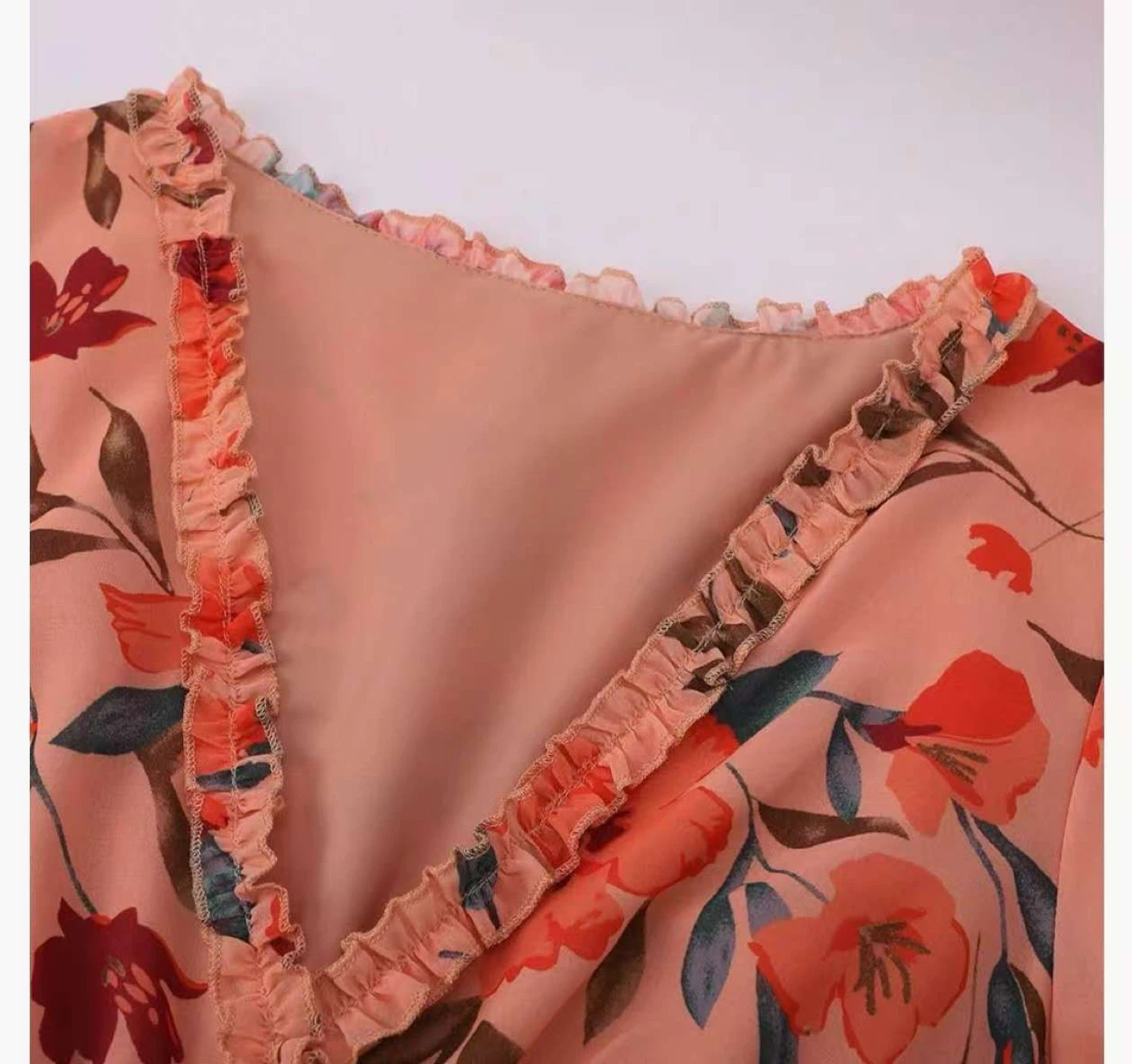 New Floral Long Sleeve Maxi Dress - M - photo 4
