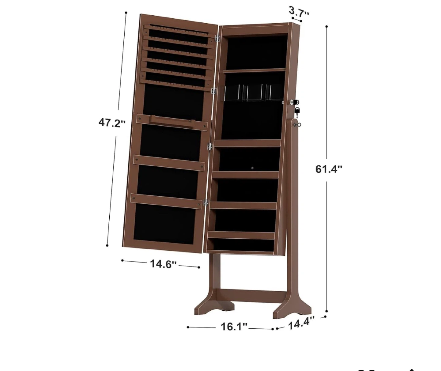 Dresser Cabinet with Full-Length Mirror - photo 3