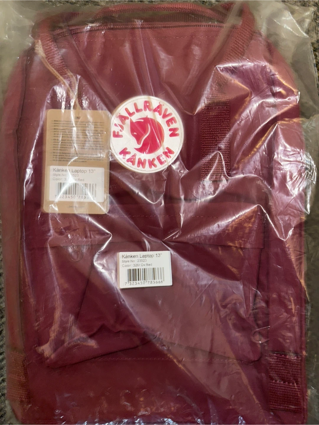 Fjallraven Kanken Laptop 13" Backpack - Ox Red