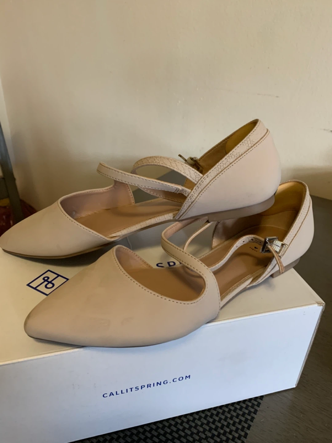 Call It Spring Beige Flats Size 8 - photo 2