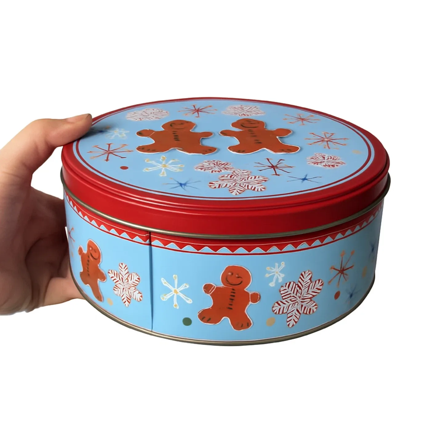 Gingerbread & Snowflake Holiday Tin thumbnail