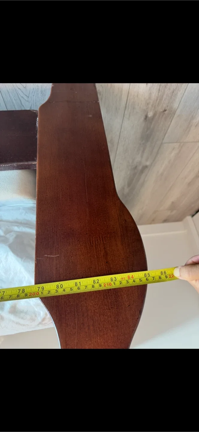 Dark Wood Sleigh Bed Frame with PlasmaBed Mattress image indicator(4)