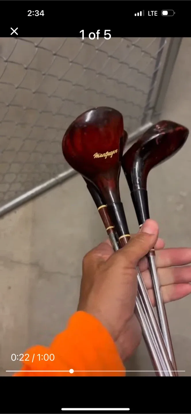 Dunlop caddy bag and cart with left handed clubs image indicator(7)