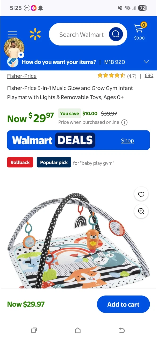 Fisher-Price 3-in-1 Music Glow & Grow Gym - photo 2
