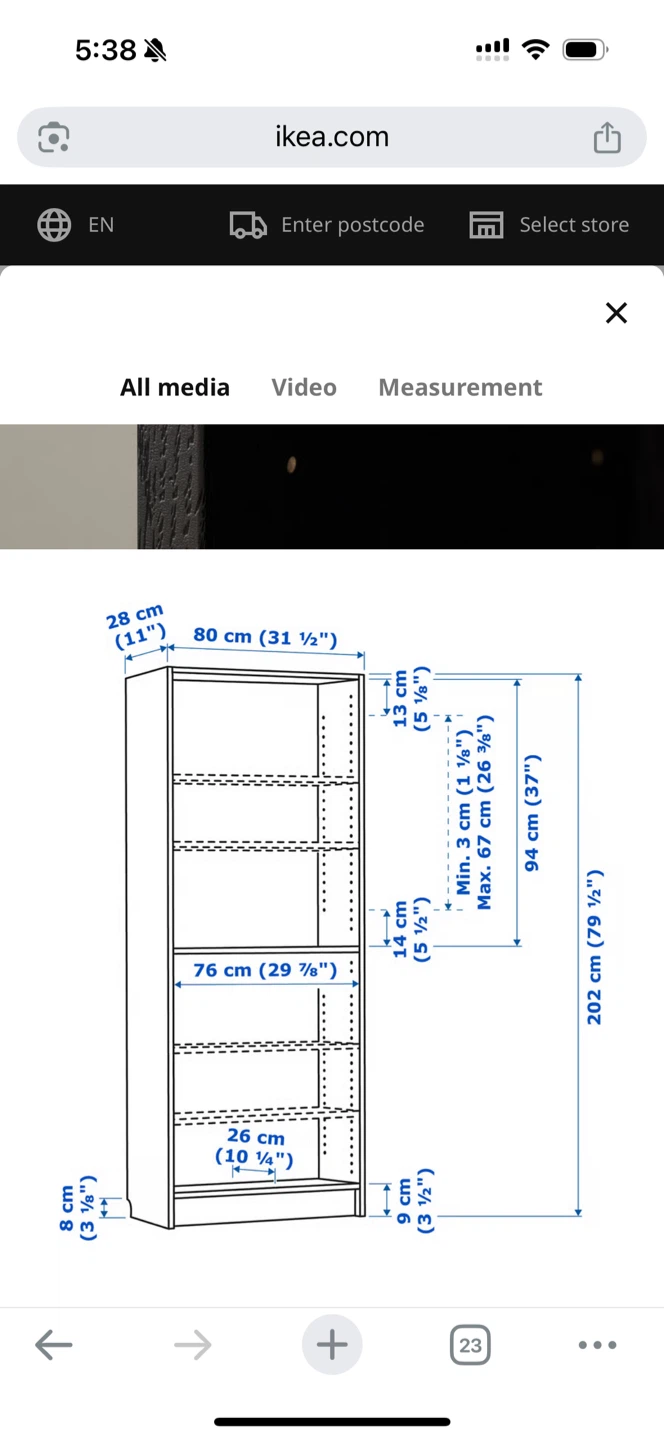 IKEA Billy Bookcase - Black - photo 4