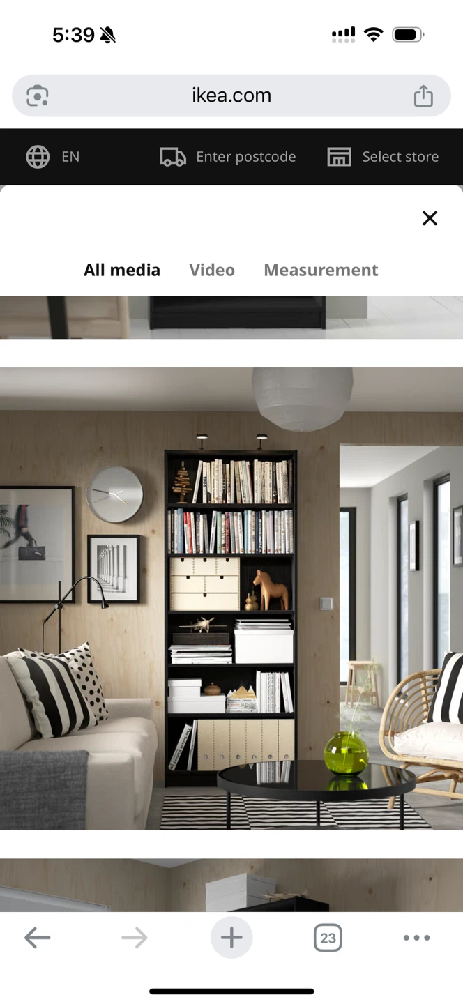 IKEA Billy Bookcase - Black - photo 3