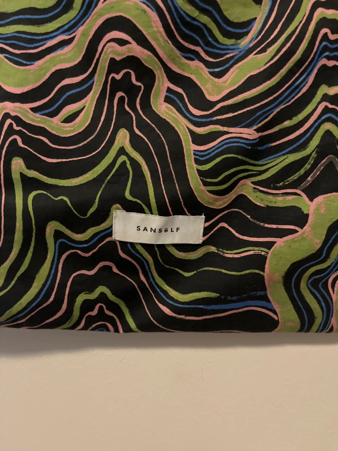 Sanself Tote Bag - Black with Colourful Pattern - photo 2