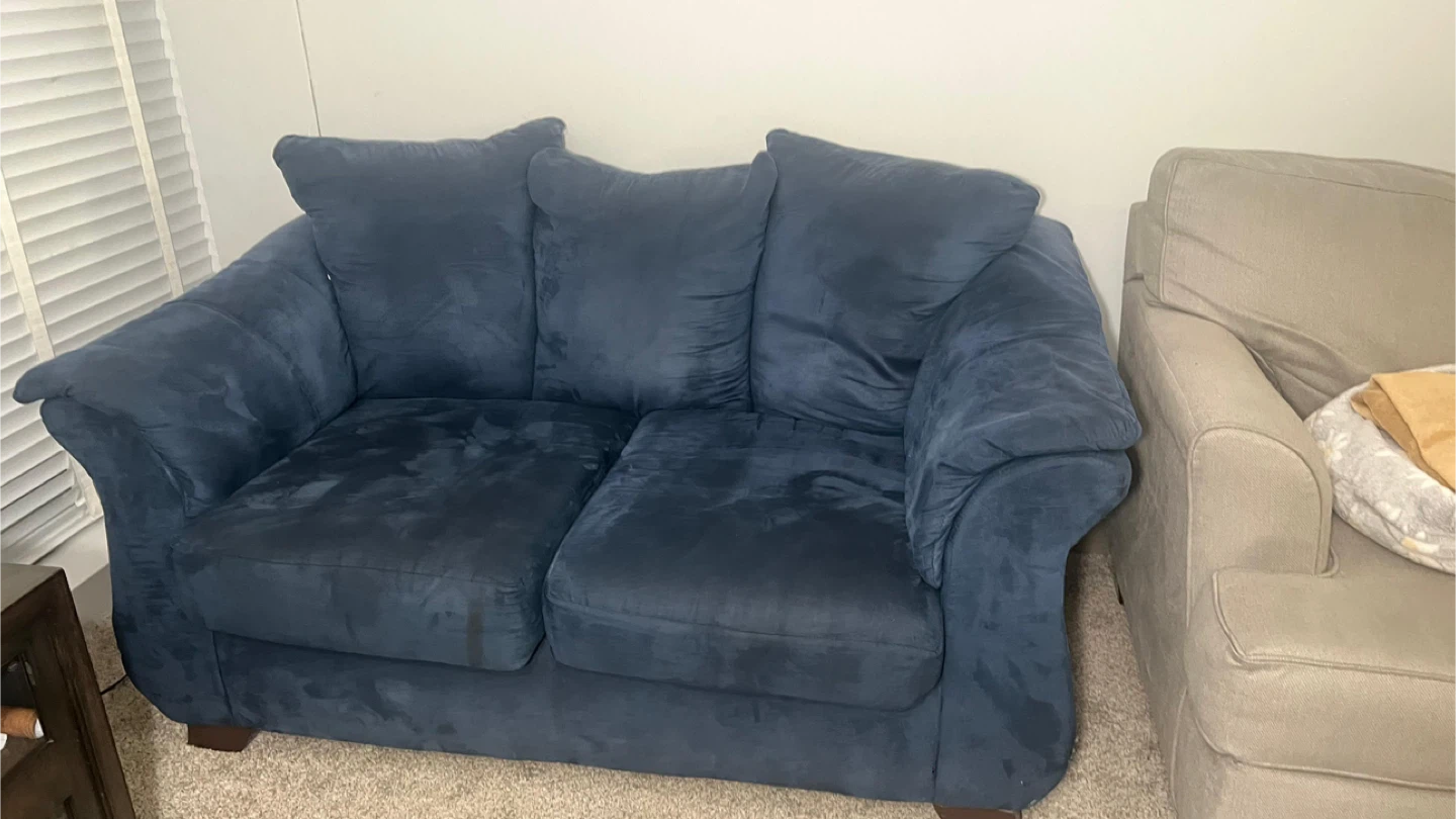 Navy Blue Loveseat