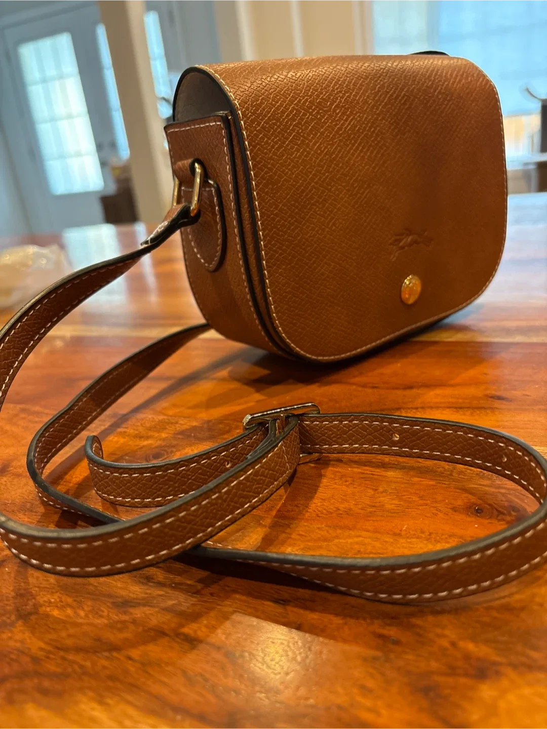 New LC Cuir Crossbody Bag - Cognac Leather image indicator(3)