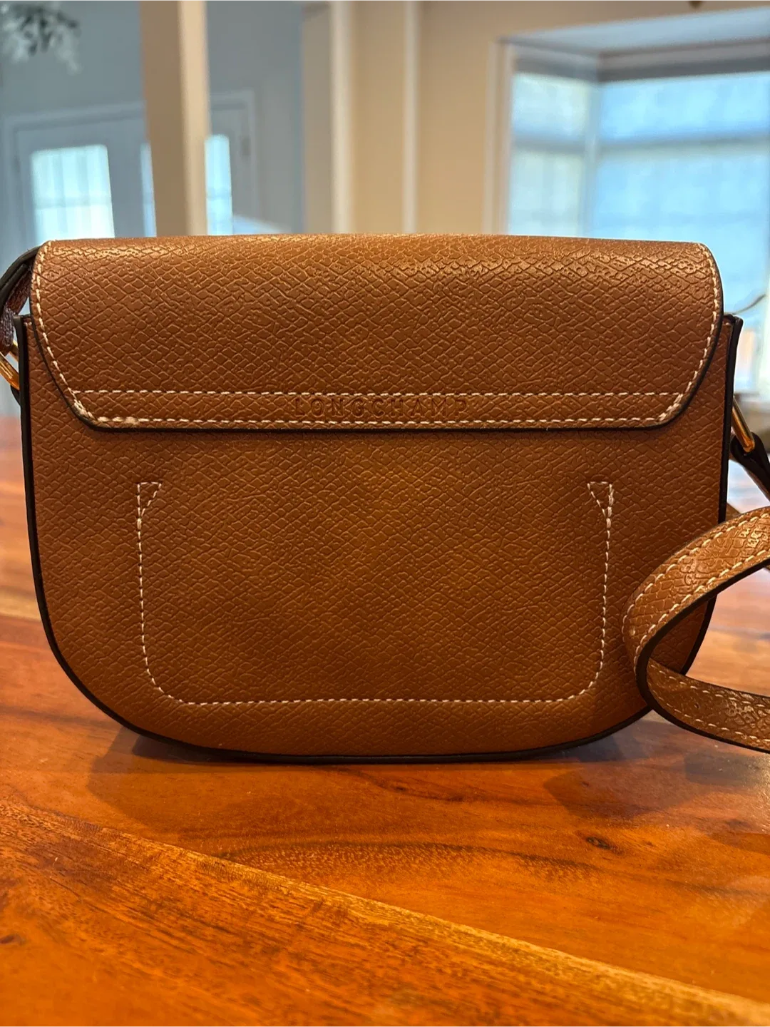 New LC Cuir Crossbody Bag - Cognac Leather image indicator(5)