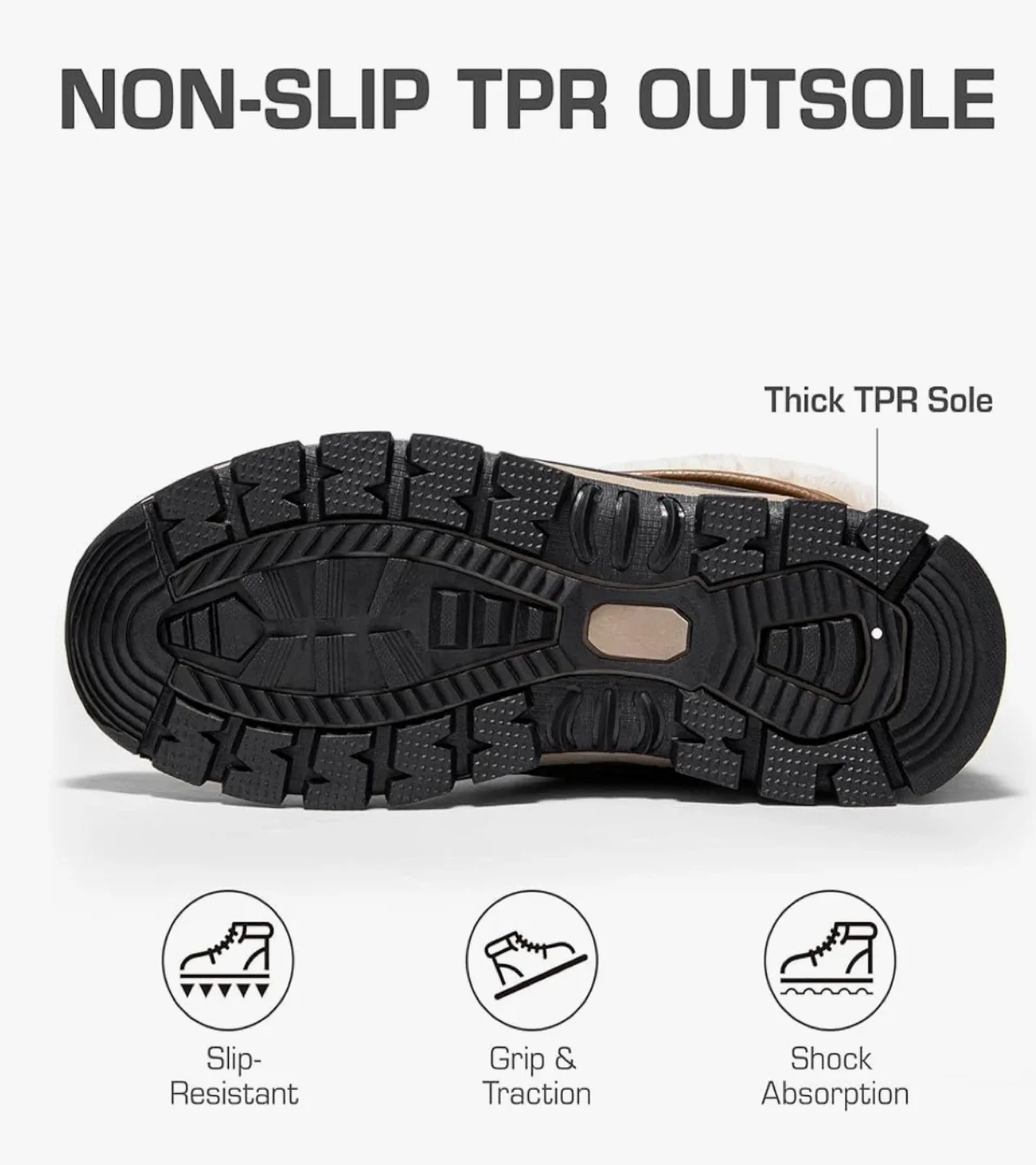 Brown Lace-Up Winter Snow Boots(size 9) image indicator(7)