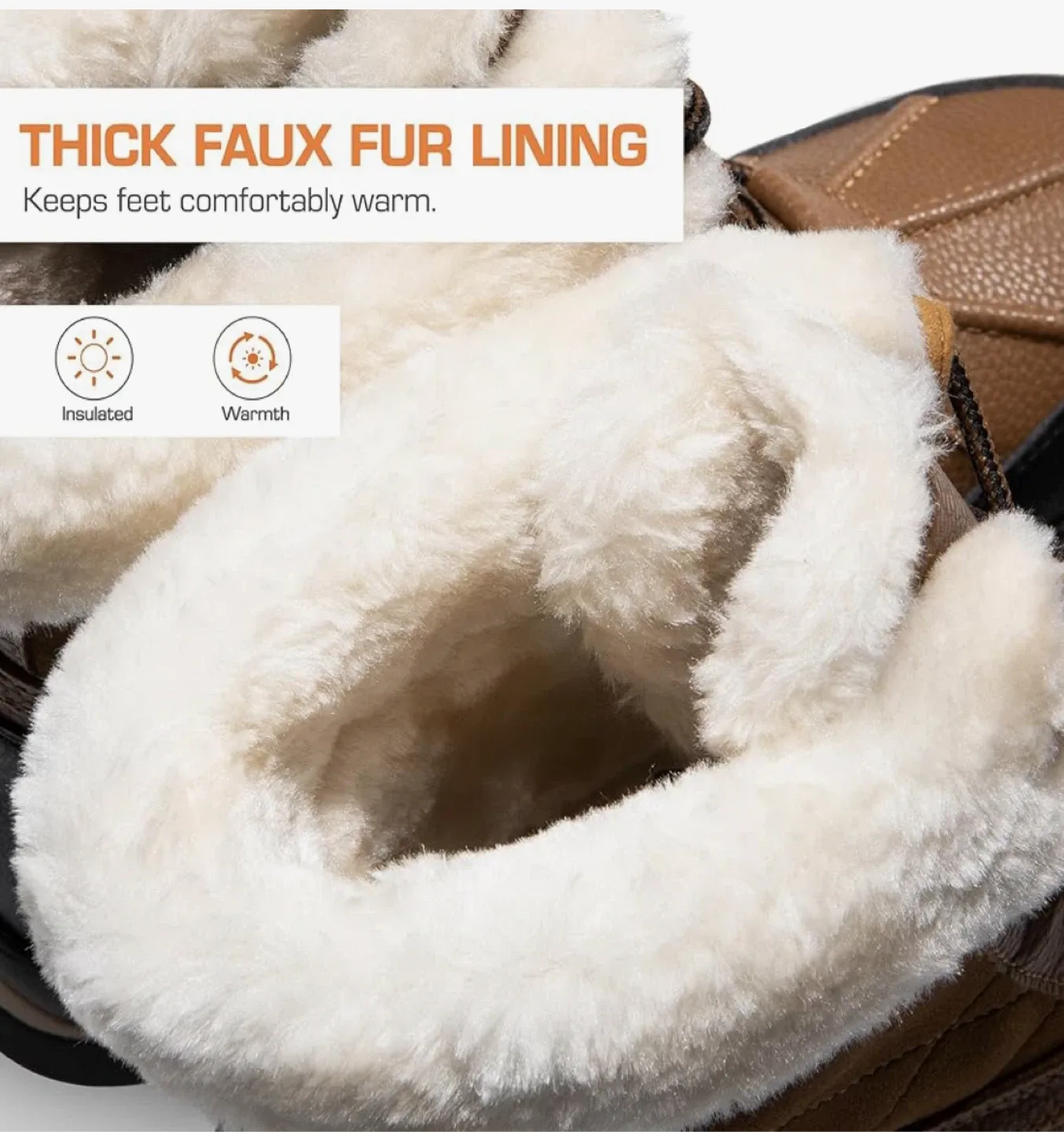 Brown Lace-Up Winter Snow Boots(size 9) image indicator(6)