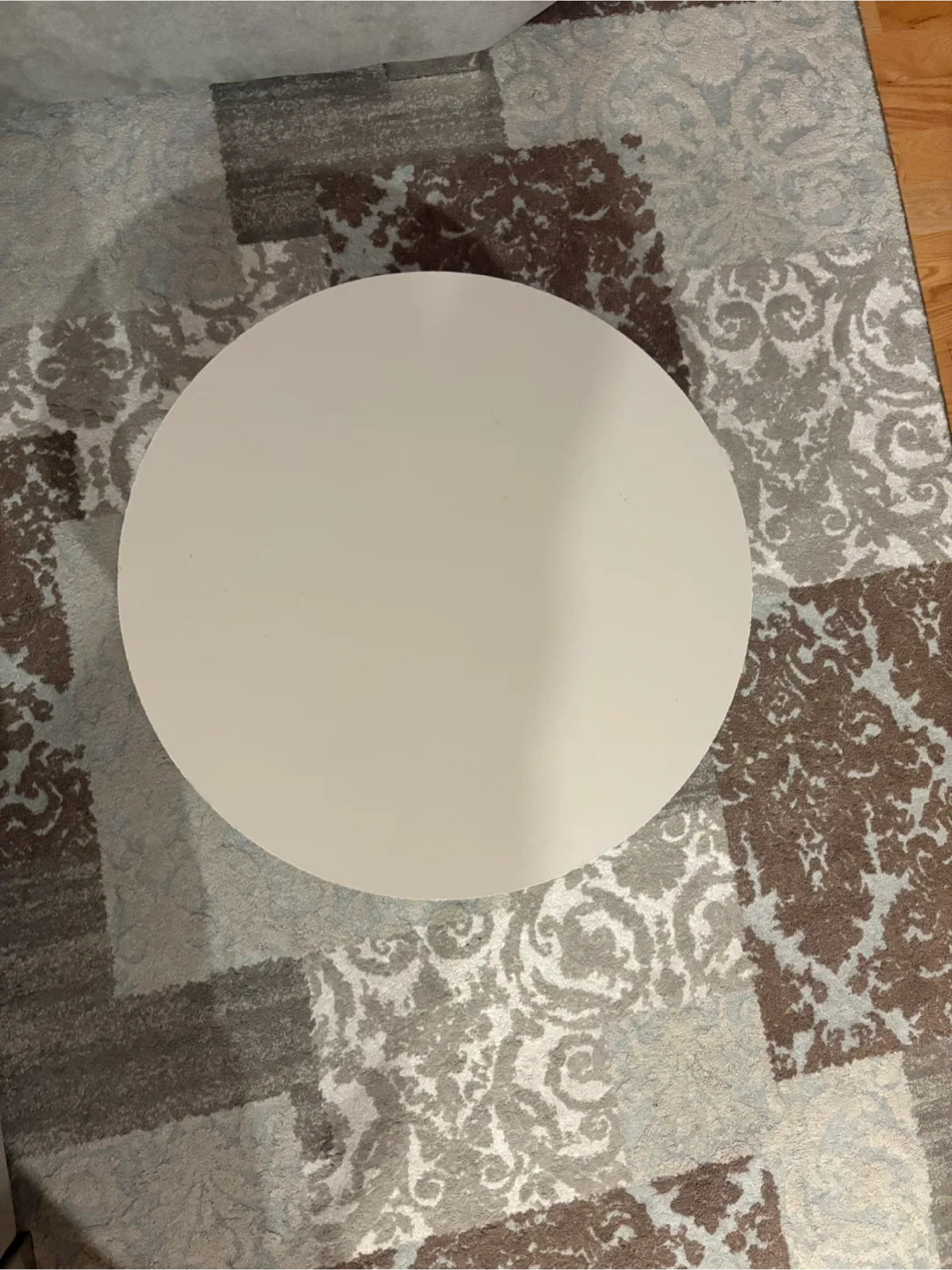 Round Side Table - Neutral Top, Black Legs image indicator(3)