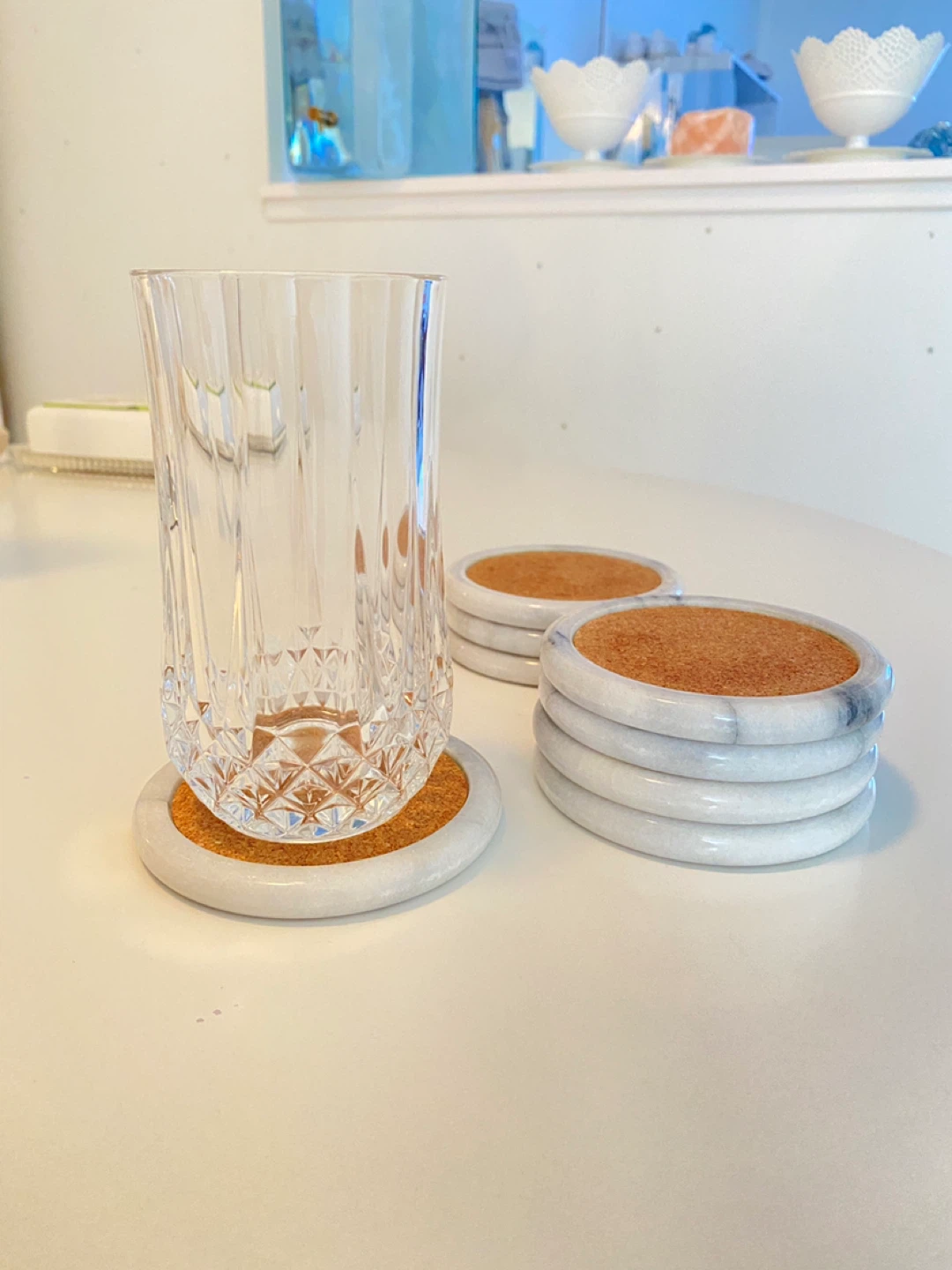 Marble & Cork Coasters (Set of 8) - photo 4
