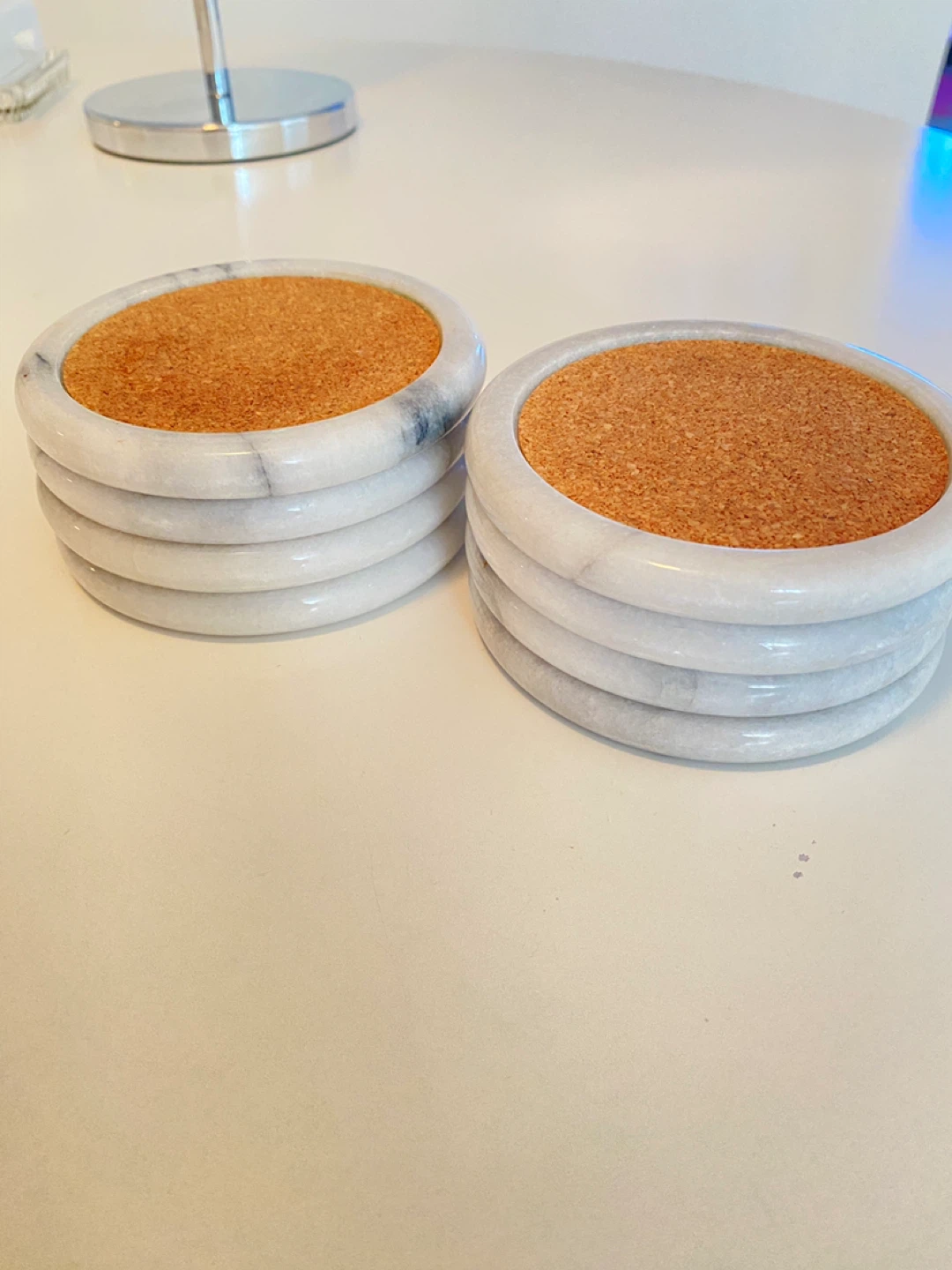 Marble & Cork Coasters (Set of 8) - photo 2