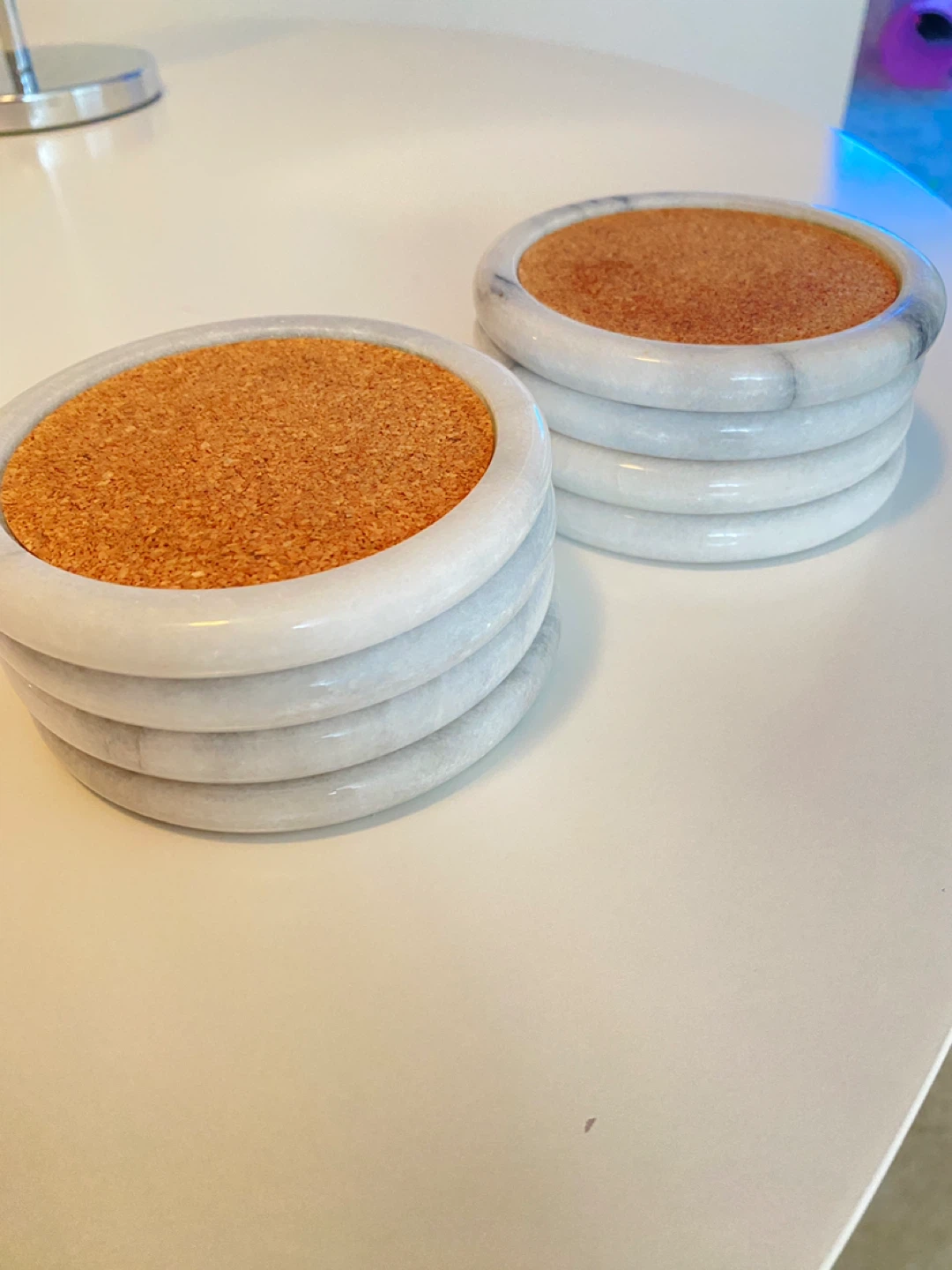 Marble & Cork Coasters (Set of 8) - photo 3