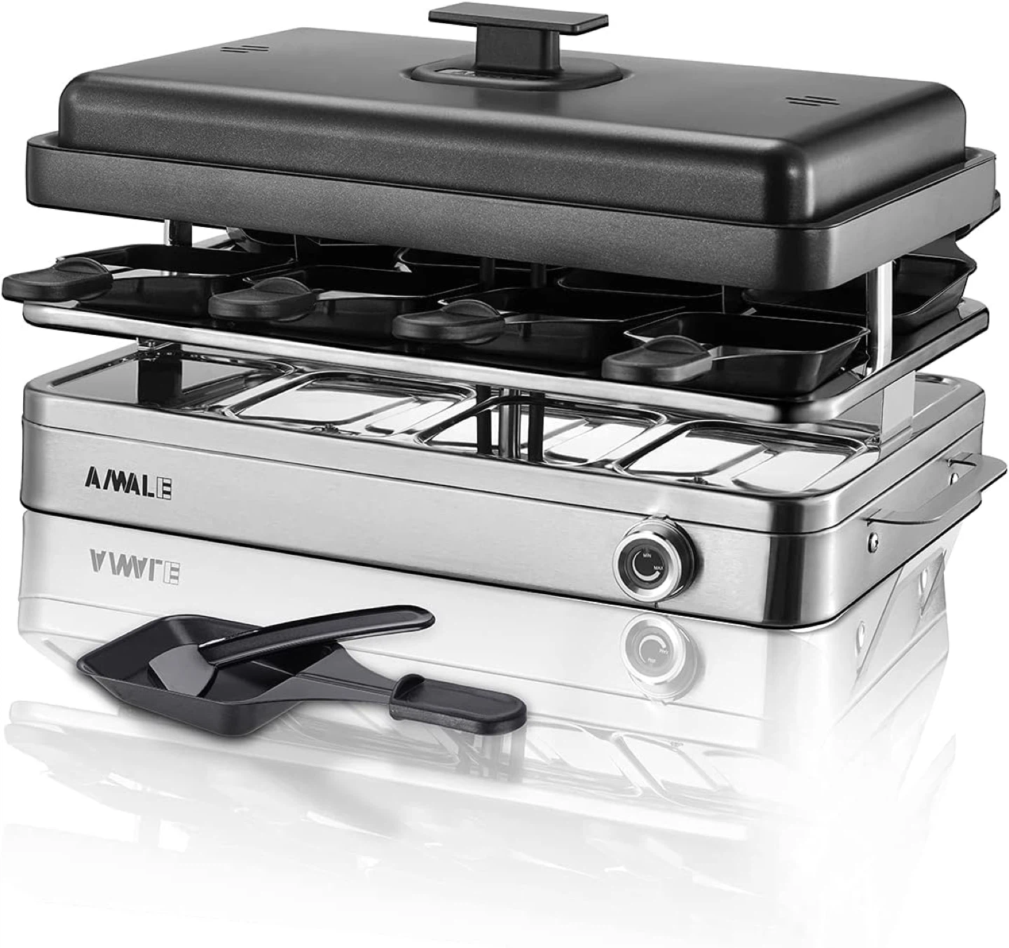 Amale Raclette Grill with Reversible Plate