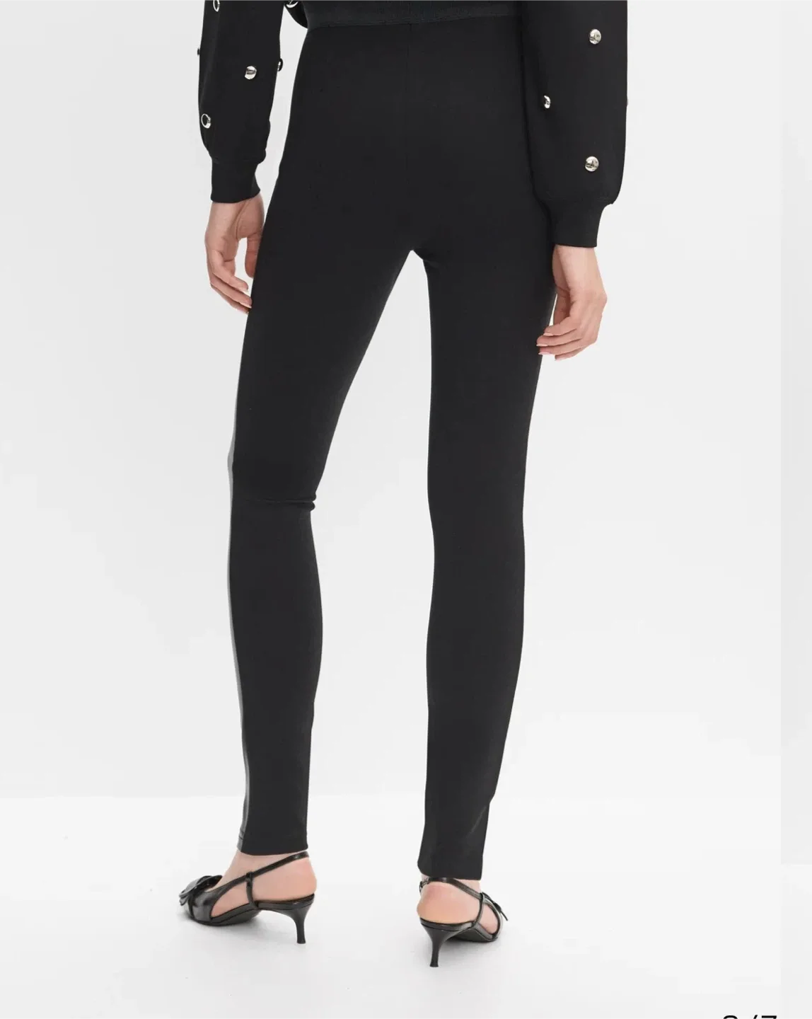 Melanie Lyne Women's Leggings Black Size 16 New With Tags image indicator(3)