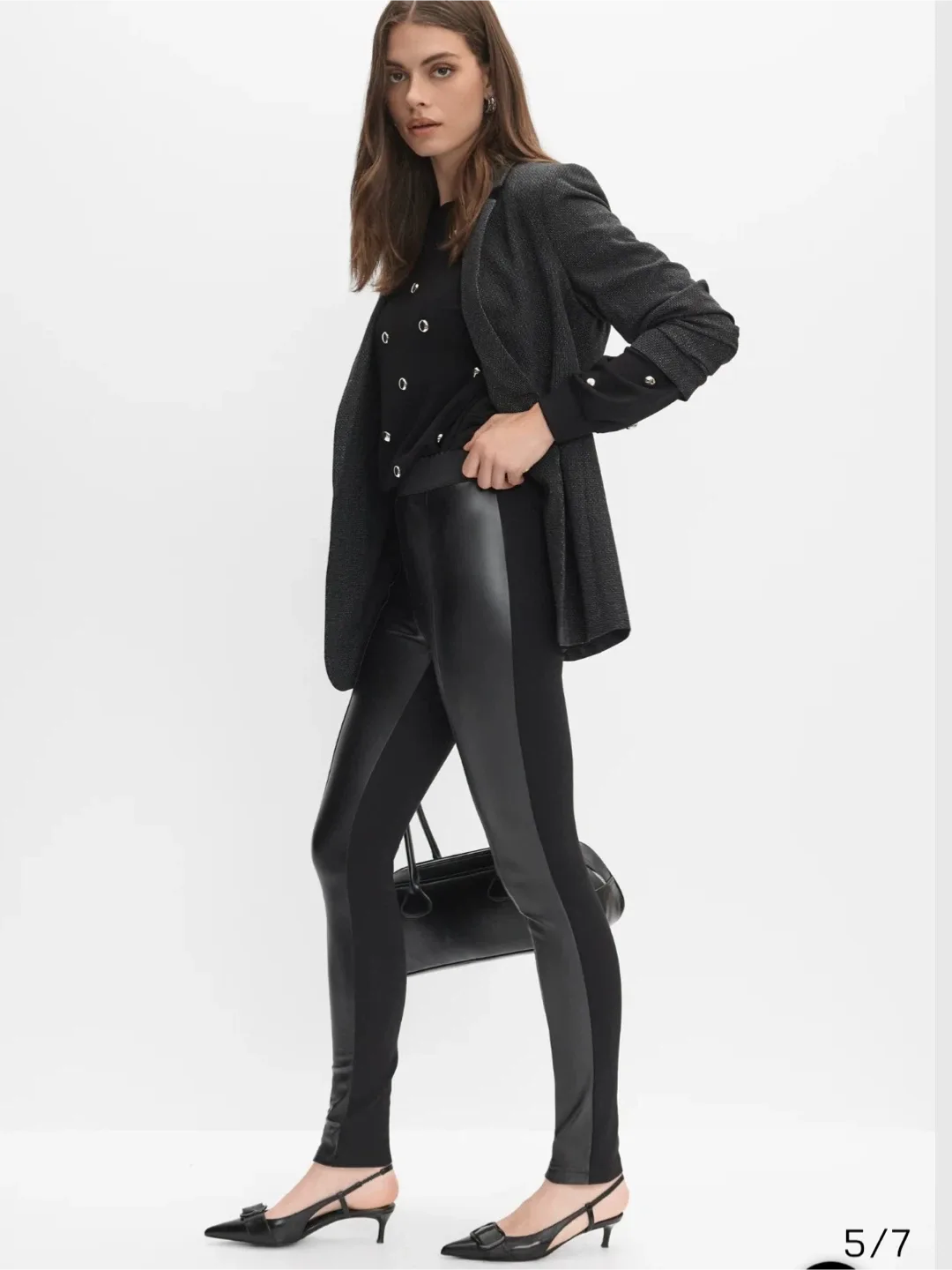 Melanie Lyne Women's Leggings Black Size 16 New With Tags image indicator(2)