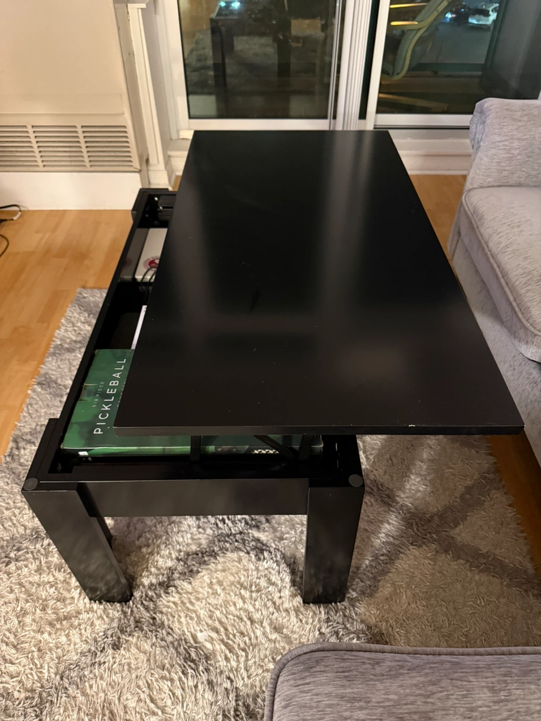 Black Lift Top Coffee Table - photo 2