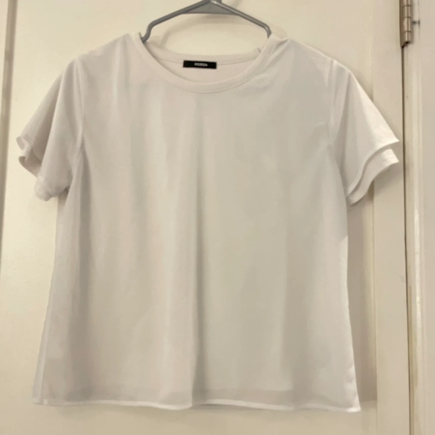 White Blouse Layered T-shirt - Size F/S