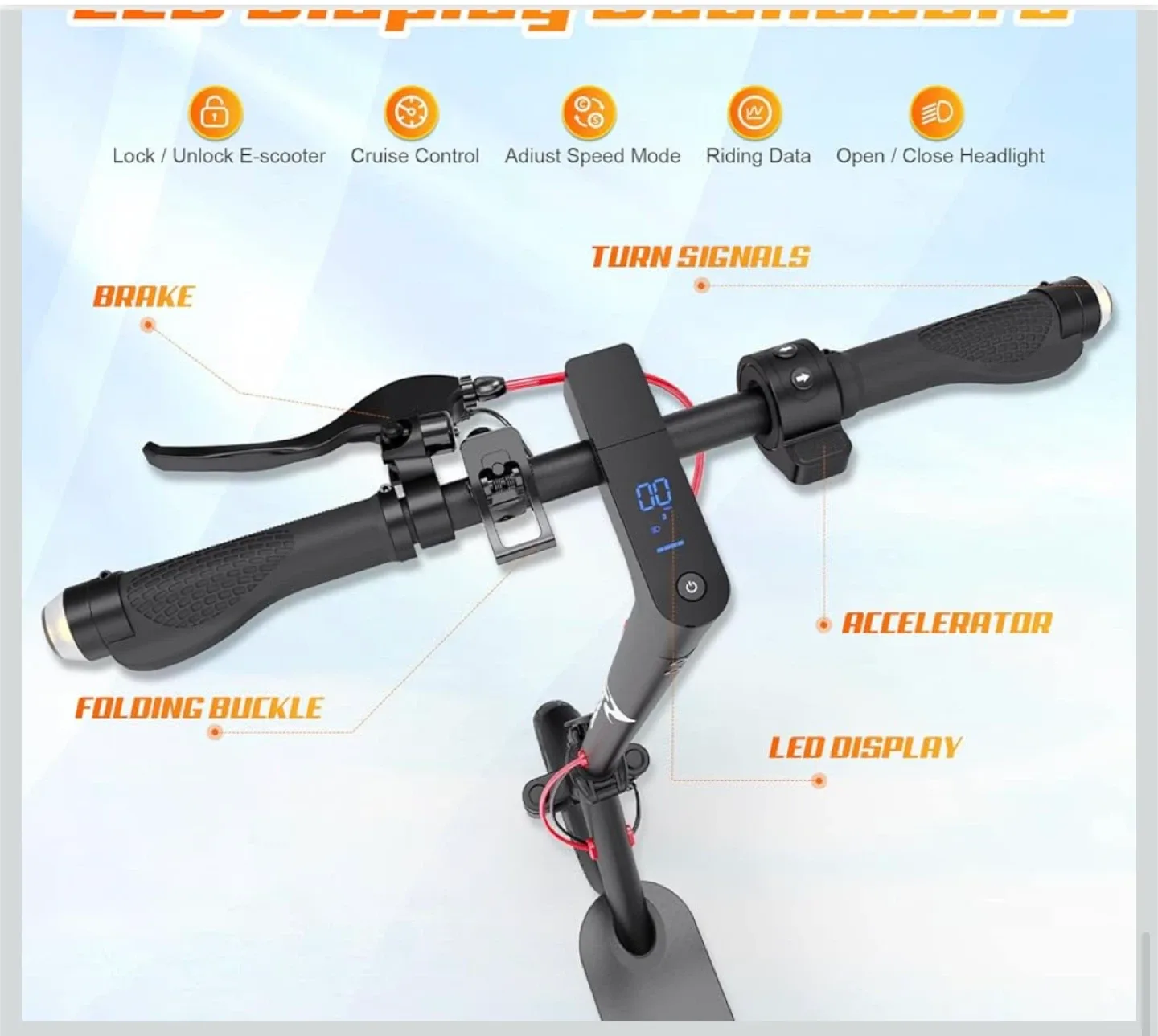 New Evercross electric scooter/ Bluetooth/500w / 31km $350 FIRM image indicator(6)