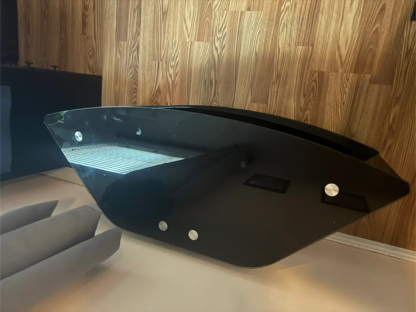 Black Glass TV Stand image indicator(3)