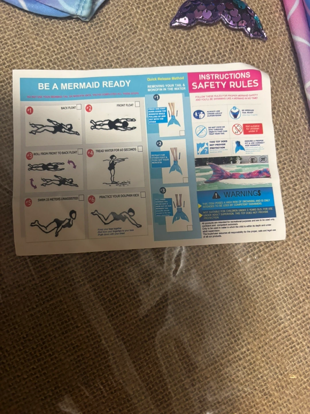 Mermaid Tail Swimsuit Set for Kids - photo 2