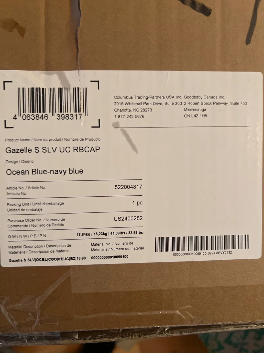 NEW Cybex Gazelle S Double Stroller (Ocean/ Navy Blue) image indicator(7)