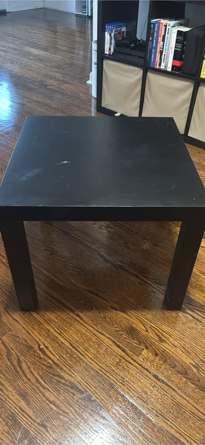 Black Square Side Table