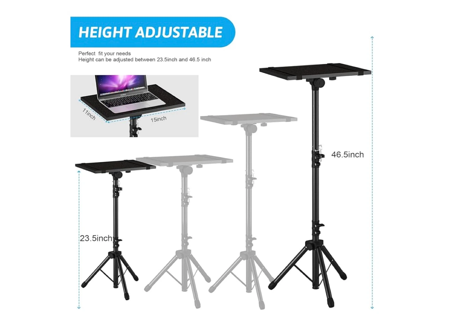 Adjustable Projector Laptop Stand Tripod - photo 4