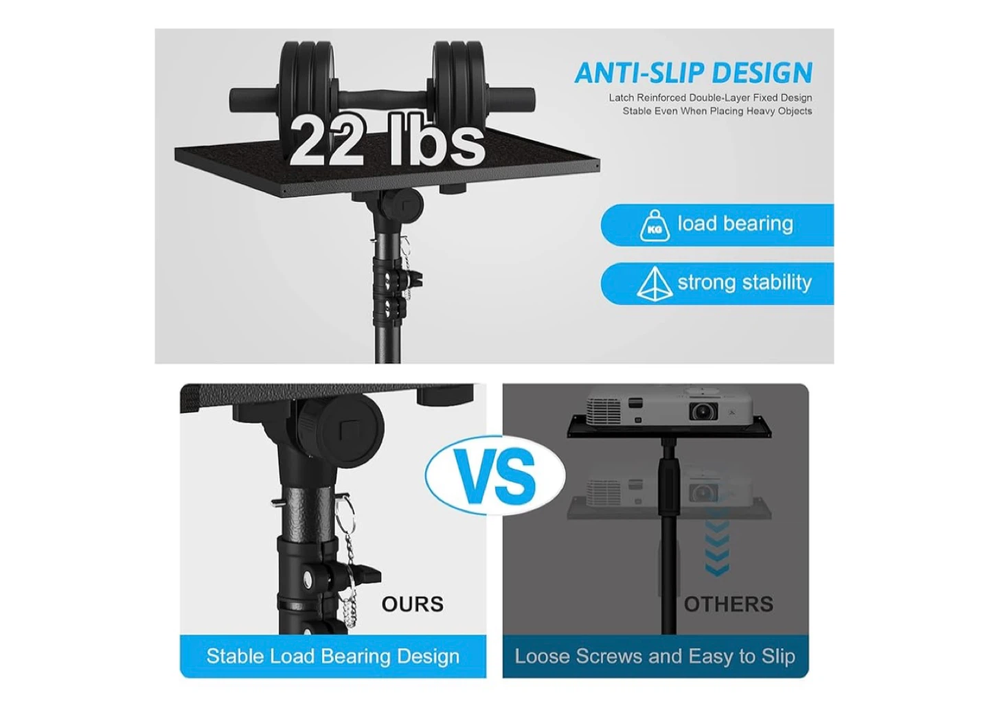 Adjustable Projector Laptop Stand Tripod - photo 2